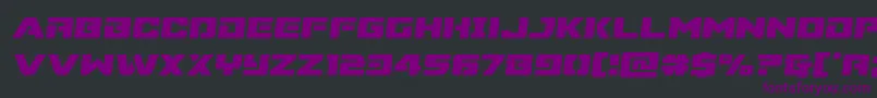 Supercommandosemital Font – Purple Fonts on Black Background