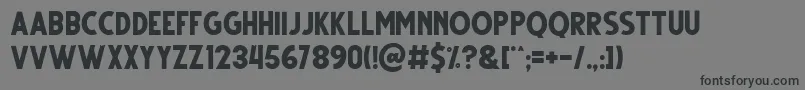 Gutter Regular Font – Black Fonts on Gray Background