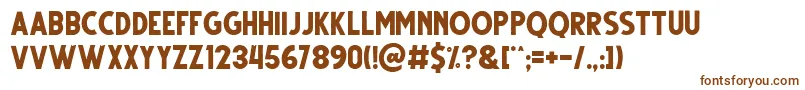 Шрифт Gutter Regular – коричневые шрифты