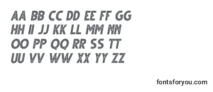 Gutter Rust Italic Font