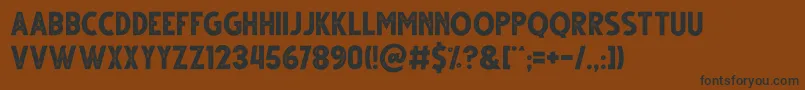 Шрифт Gutter Rust – чёрные шрифты на коричневом фоне