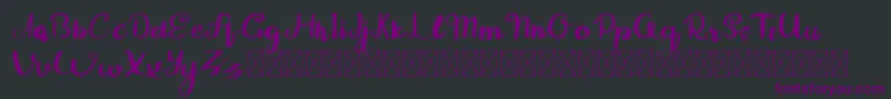 Guyona Font – Purple Fonts on Black Background