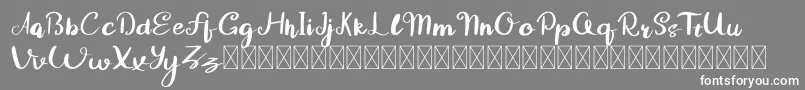 Guyona-Schriftart – Weiße Schriften auf grauem Hintergrund