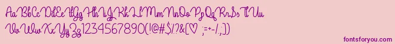 Guys My Age   Font – Purple Fonts on Pink Background
