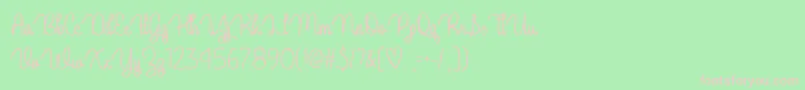 Guys My Age   Font – Pink Fonts on Green Background