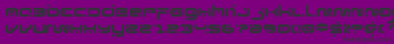 gymnast Font – Black Fonts on Purple Background