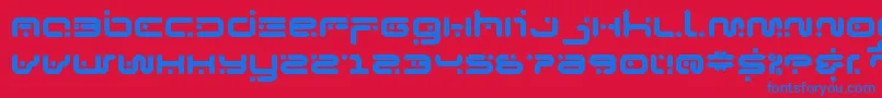 gymnast Font – Blue Fonts on Red Background