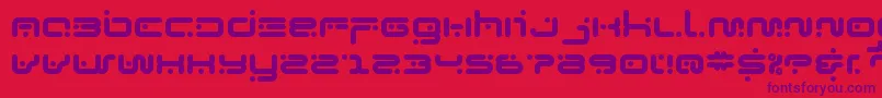 gymnast Font – Purple Fonts on Red Background