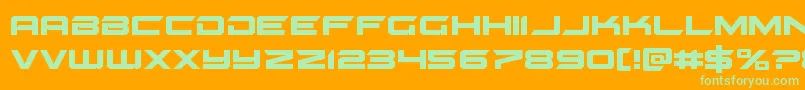 gypsykiller Font – Green Fonts on Orange Background