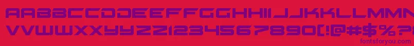 gypsykiller Font – Purple Fonts on Red Background