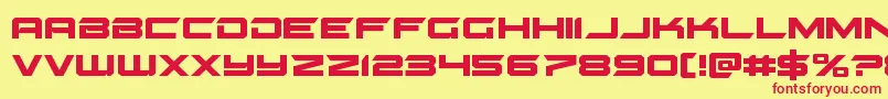 gypsykiller Font – Red Fonts on Yellow Background