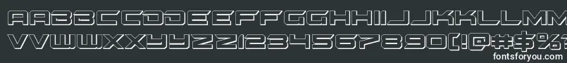 gypsykiller3d Font – White Fonts on Black Background