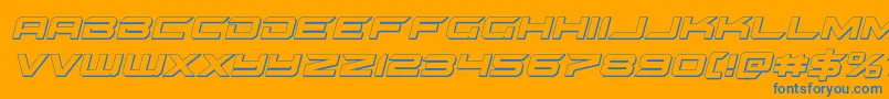 Lisätietoja gypsykiller3dital-fontista gypsykiller3dital-fontti – siniset fontit oranssilla taustalla