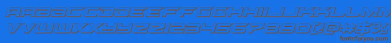 gypsykiller3dital Font – Brown Fonts on Blue Background
