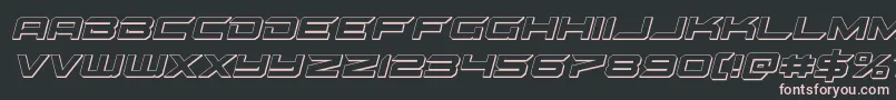 gypsykiller3dital-Schriftart – Rosa Schriften auf schwarzem Hintergrund