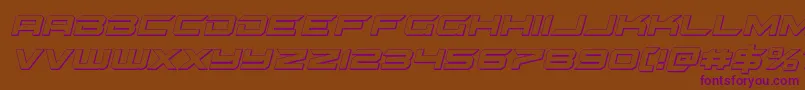 gypsykiller3dital Font – Purple Fonts on Brown Background