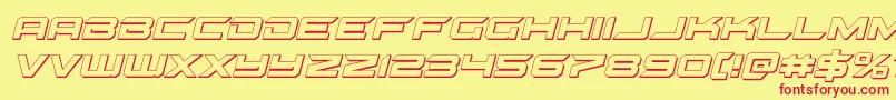 gypsykiller3dital Font – Red Fonts on Yellow Background