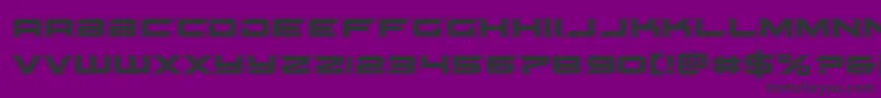 gypsykilleracad-fontti – mustat fontit violetilla taustalla