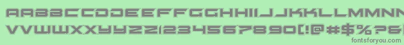 gypsykilleracad Font – Gray Fonts on Green Background