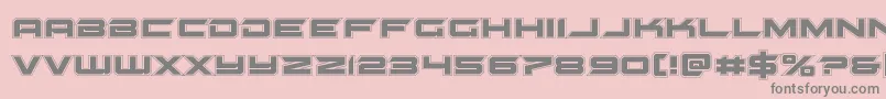 gypsykilleracad Font – Gray Fonts on Pink Background