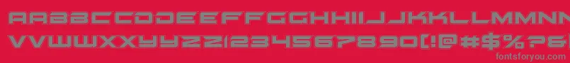 gypsykilleracad Font – Gray Fonts on Red Background