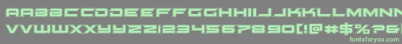 gypsykilleracad Font – Green Fonts on Gray Background