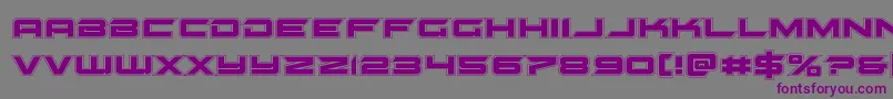 gypsykilleracad Font – Purple Fonts on Gray Background