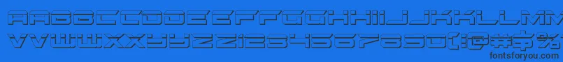 More about gypsykillerbullet Font gypsykillerbullet Font – Black Fonts on Blue Background