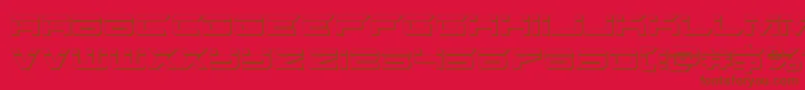 gypsykillerbullet Font – Brown Fonts on Red Background