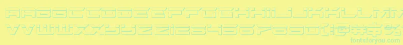 gypsykillerbullet Font – Green Fonts on Yellow Background