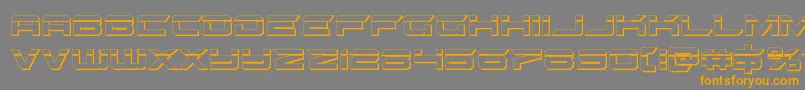 gypsykillerbullet Font – Orange Fonts on Gray Background