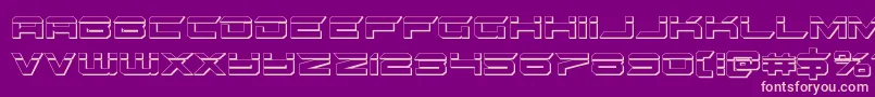 gypsykillerbullet Font – Pink Fonts on Purple Background