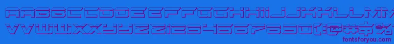 More about gypsykillerbullet Font gypsykillerbullet Font – Purple Fonts on Blue Background