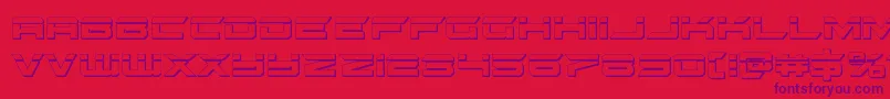 gypsykillerbullet Font – Purple Fonts on Red Background