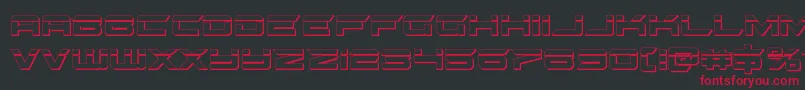 gypsykillerbullet-Schriftart – Rote Schriften auf schwarzem Hintergrund