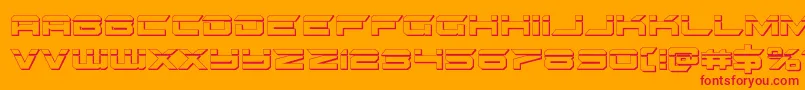 gypsykillerbullet Font – Red Fonts on Orange Background
