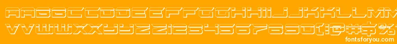gypsykillerbullet Font – White Fonts on Orange Background