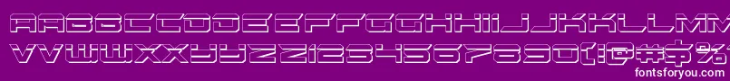Police gypsykillerbullet – polices blanches sur fond violet