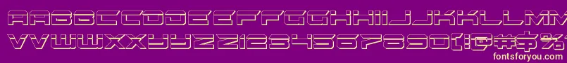 gypsykillerbullet Font – Yellow Fonts on Purple Background