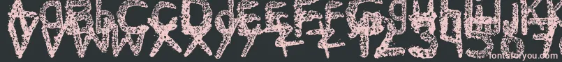 Ke$HanimalMadeByMidnightremedy Font – Pink Fonts on Black Background