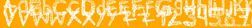 Ke$HanimalMadeByMidnightremedy Font – White Fonts on Orange Background