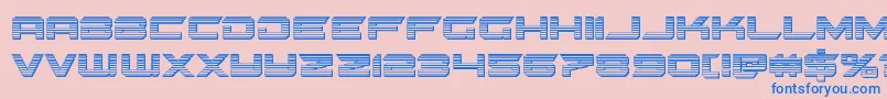 gypsykillerchrome Font – Blue Fonts on Pink Background