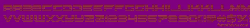 gypsykillerchrome Font – Brown Fonts on Purple Background