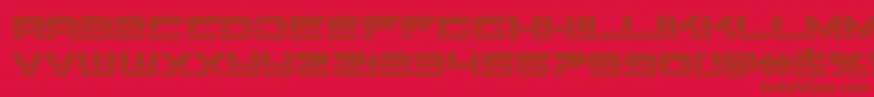 Шрифт gypsykillerchrome – коричневые шрифты на красном фоне