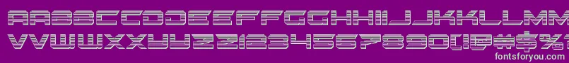 gypsykillerchrome Font – Green Fonts on Purple Background