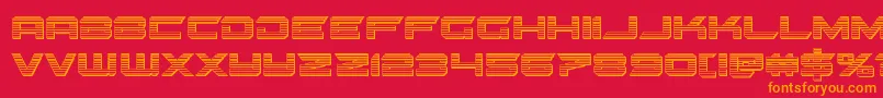 gypsykillerchrome Font – Orange Fonts on Red Background