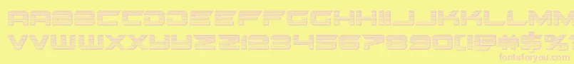 gypsykillerchrome Font – Pink Fonts on Yellow Background