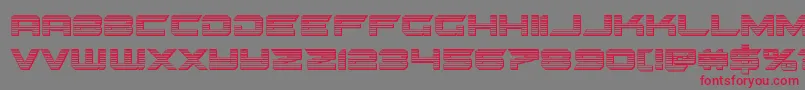 gypsykillerchrome Font – Red Fonts on Gray Background