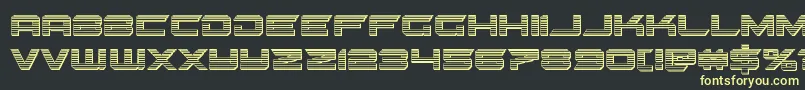 gypsykillerchrome Font – Yellow Fonts on Black Background