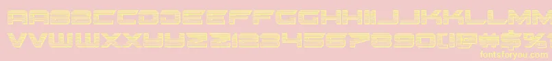 gypsykillerchrome Font – Yellow Fonts on Pink Background